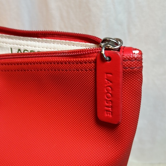 Lacoste Women Concept Zip Red Tote - Picture 2 of 9